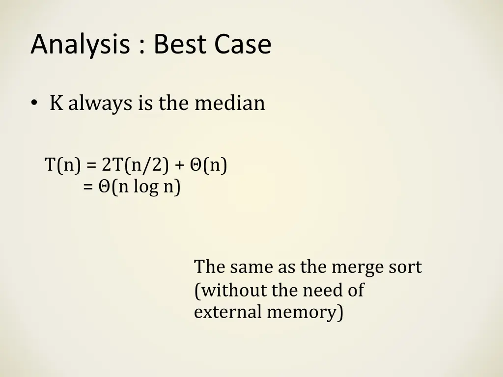 analysis best case 1