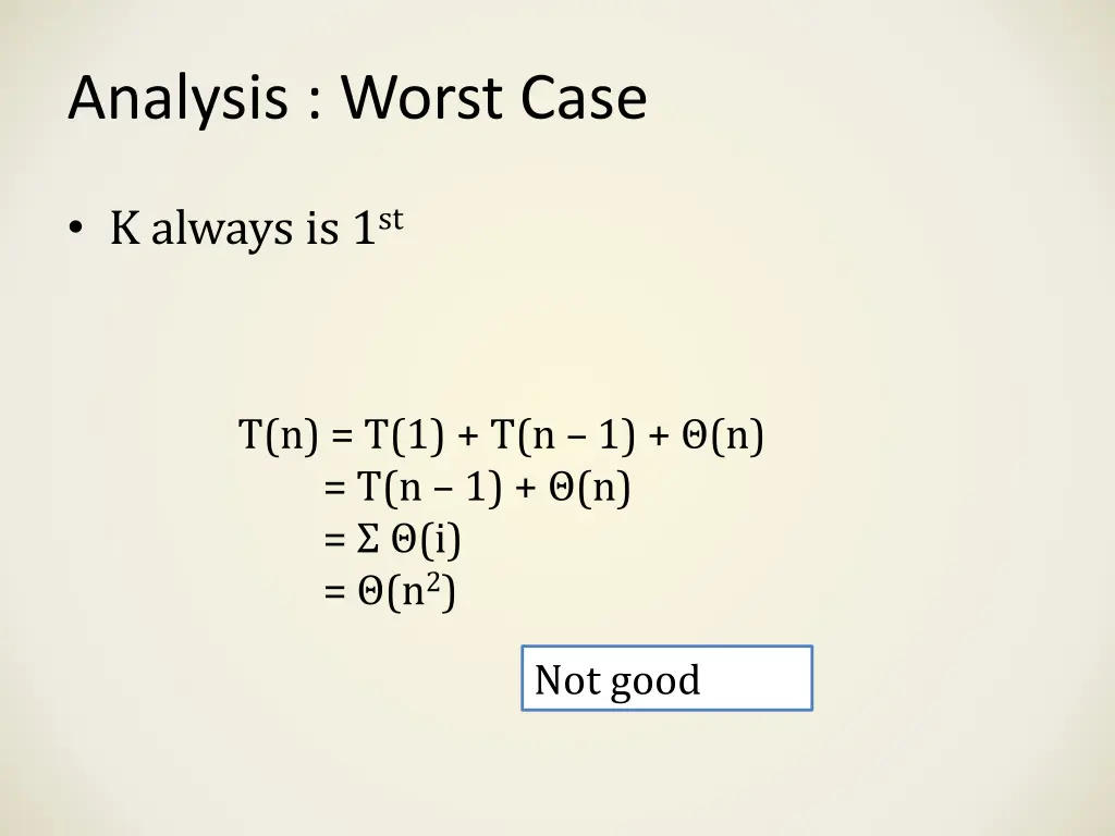analysis worst case 1