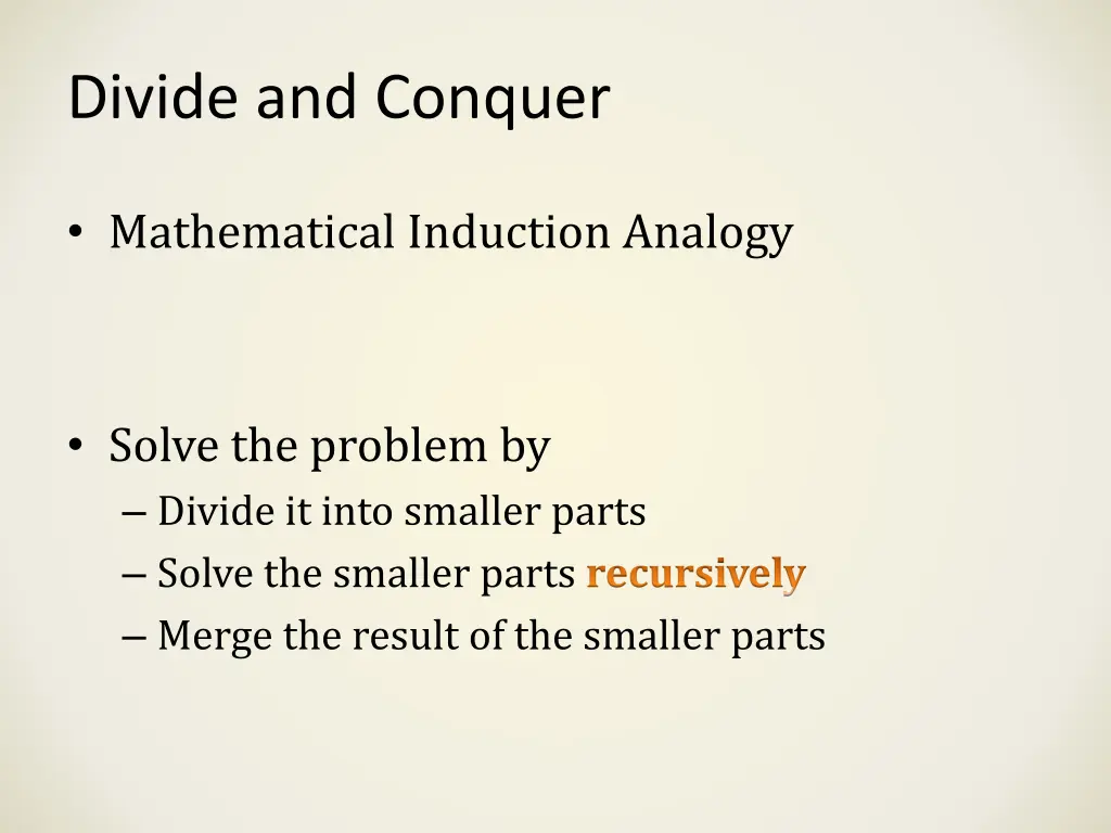 divide and conquer 2