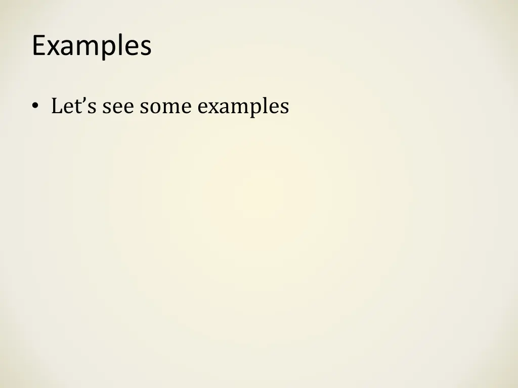 examples