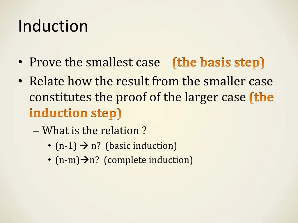 induction