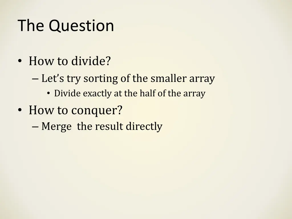 the question 1