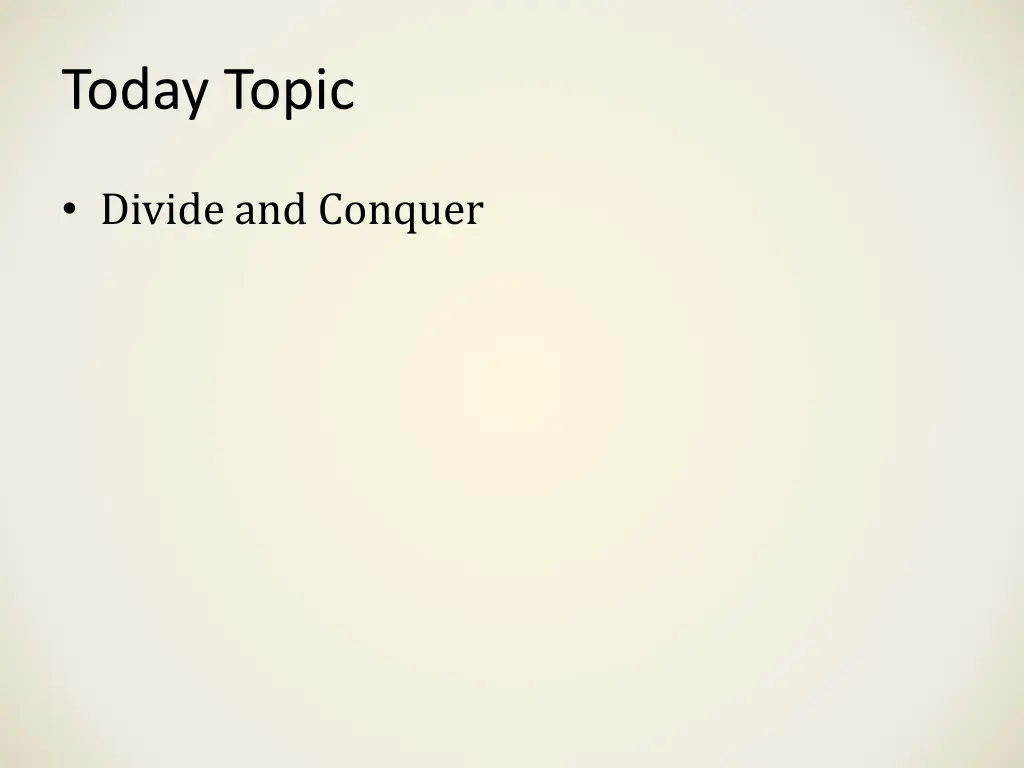 today topic