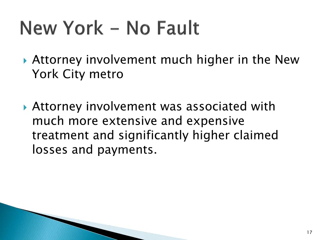 attorney involvement much higher in the new york