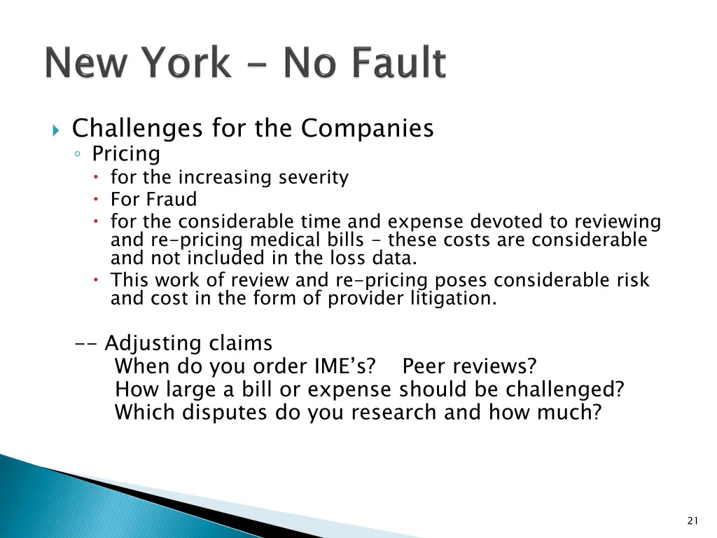 challenges for the companies pricing