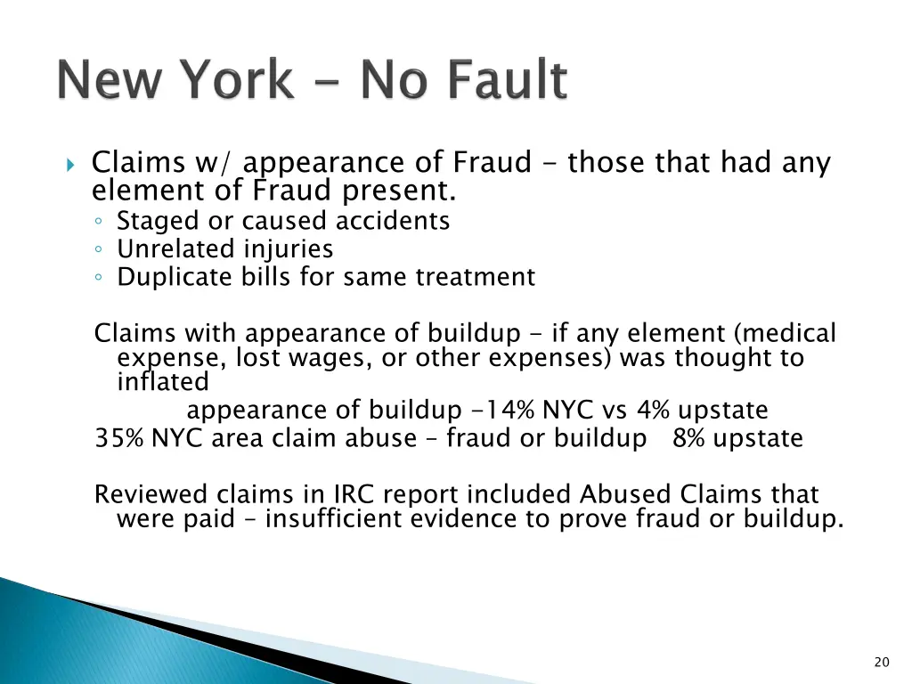 claims w appearance of fraud those that