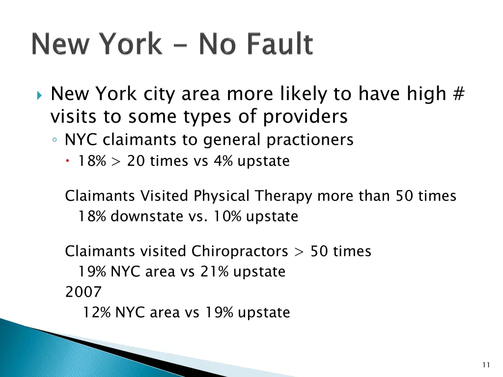 new york city area more likely to have high
