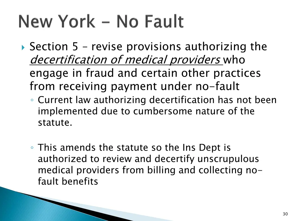 section 5 revise provisions authorizing