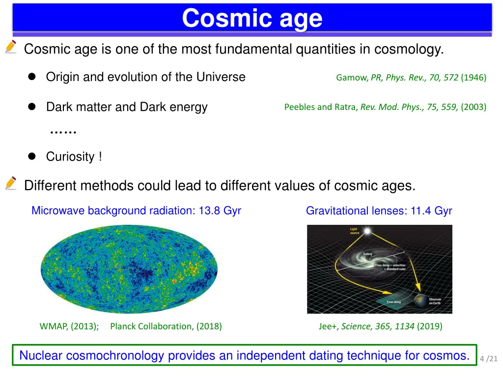cosmic age