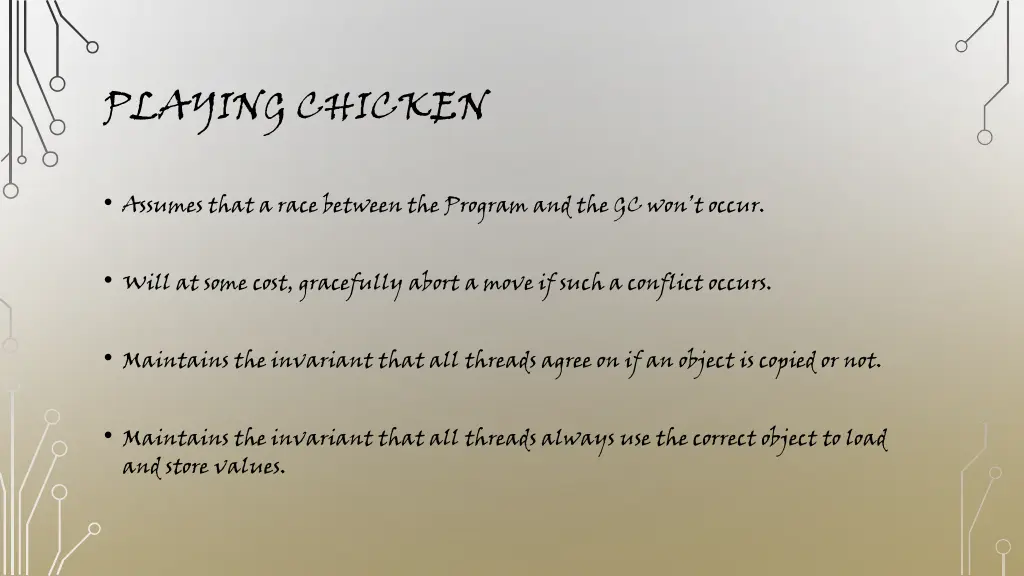 playing chicken