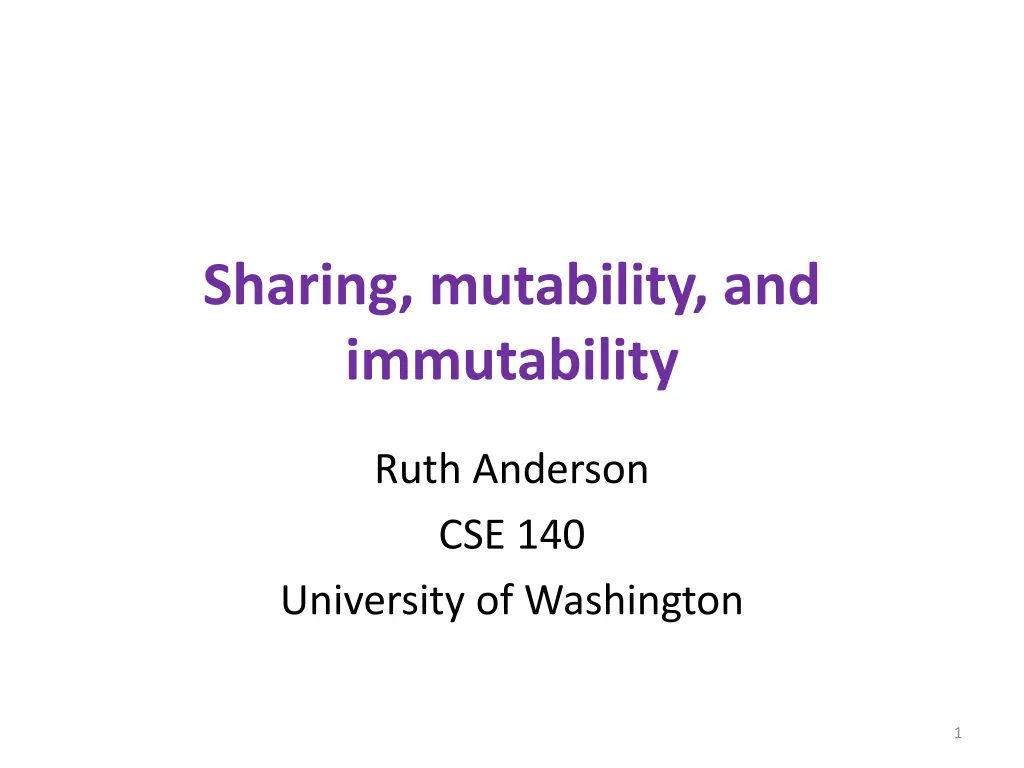 sharing mutability and immutability