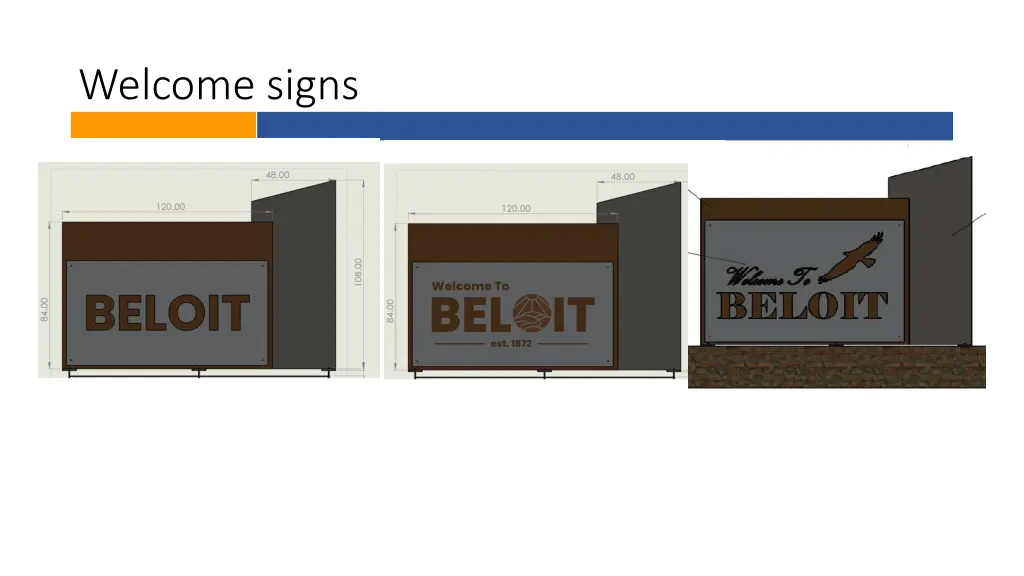 welcome signs