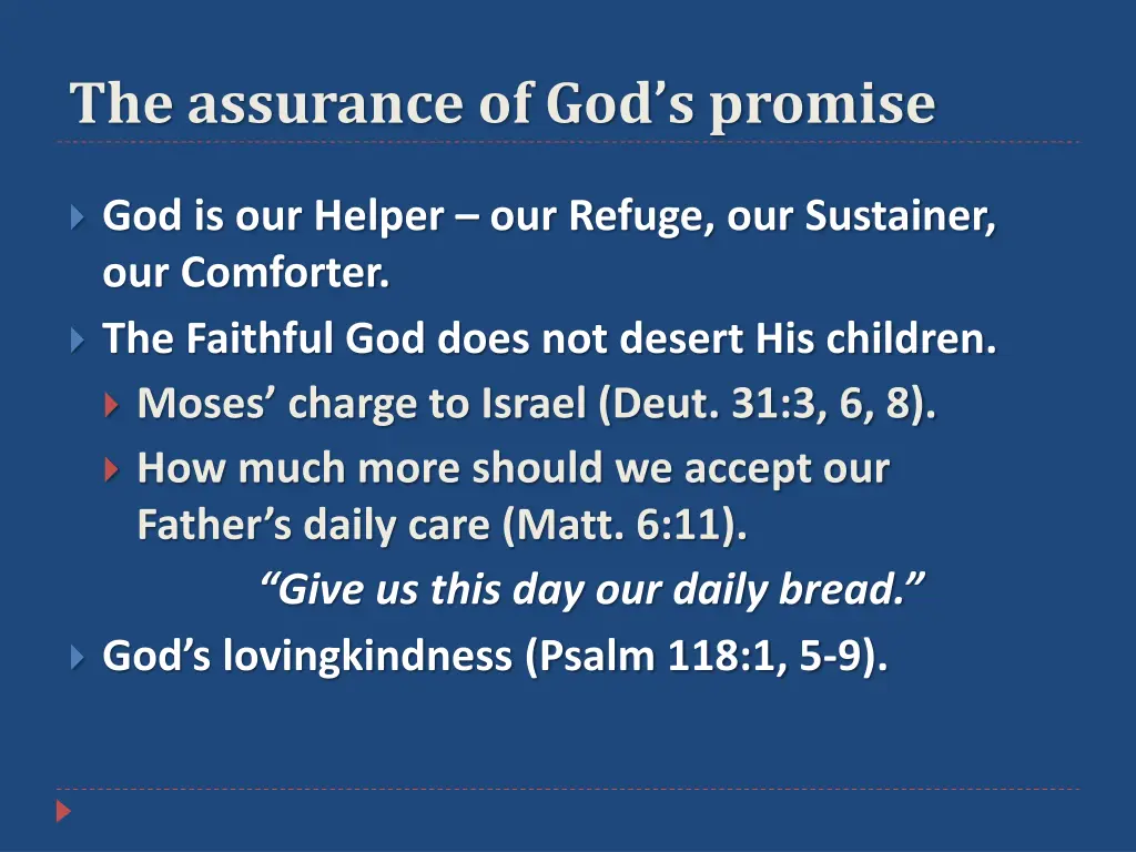 the assurance of god s promise