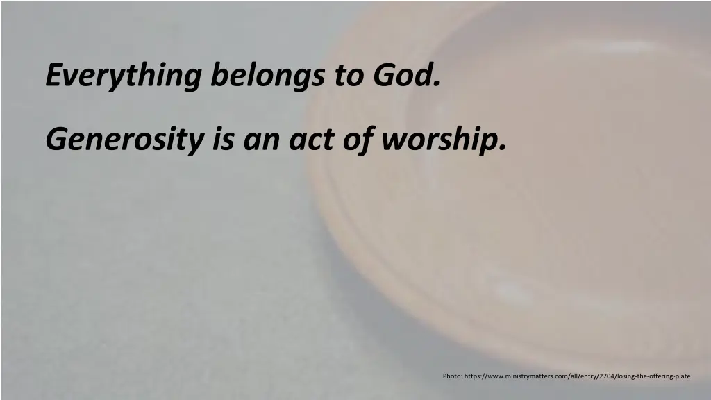 everything belongs to god 2