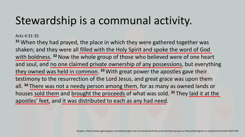 stewardship is a communal activity 1