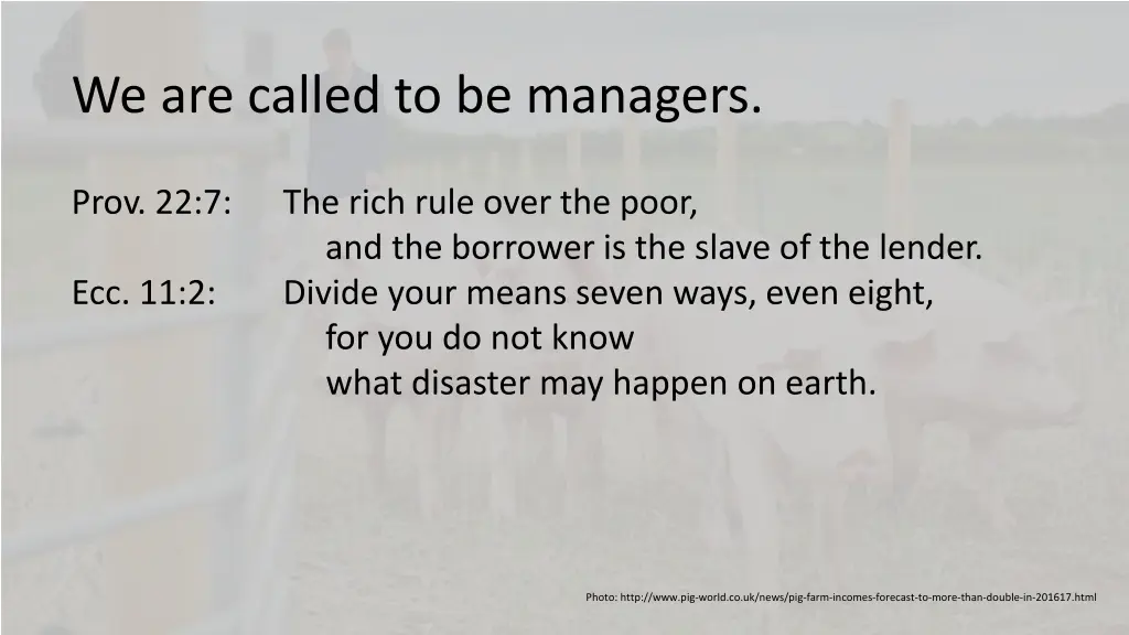 we are called to be managers 2