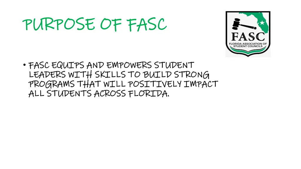 purpose of fasc purpose of fasc