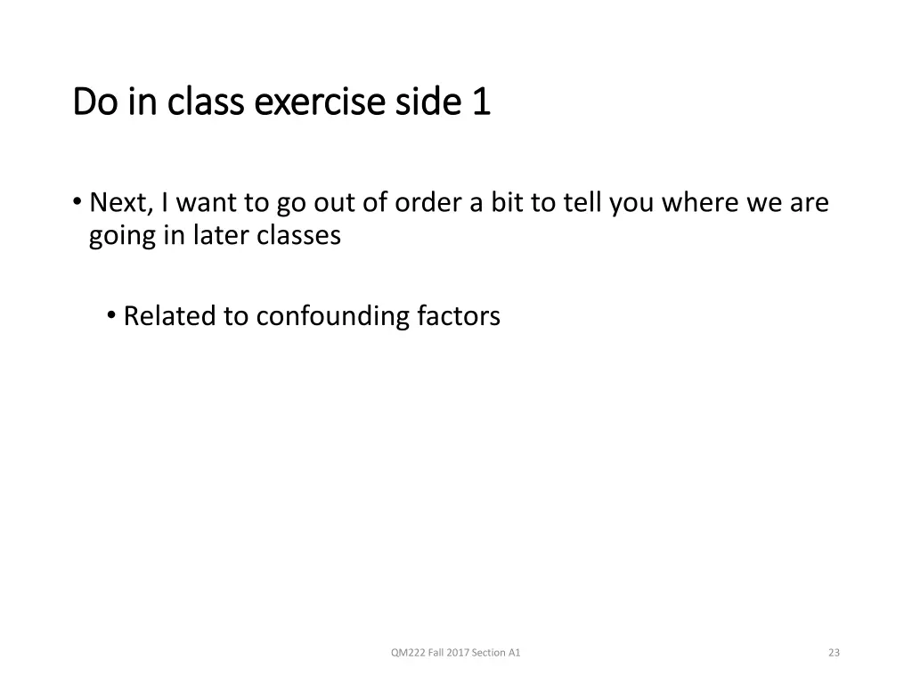 do in class exercise side 1 do in class exercise