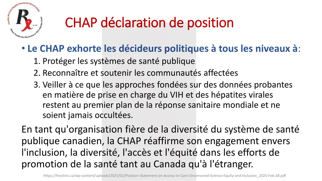 chap chap d claration de position d claration 1
