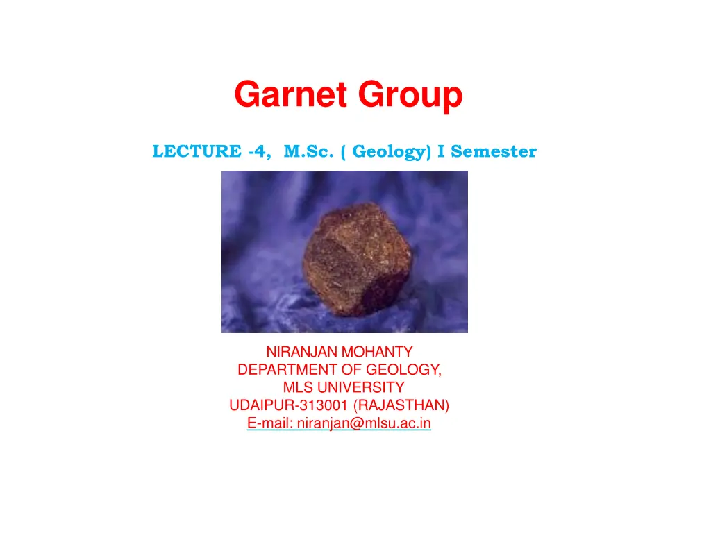 garnet group