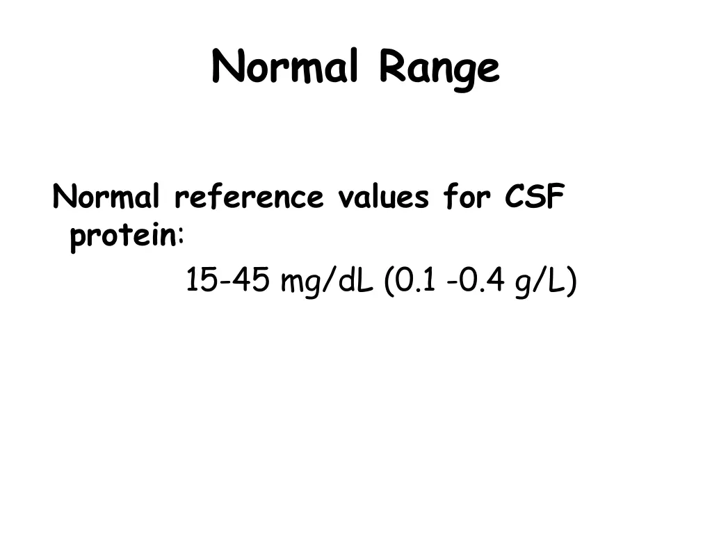 normal range