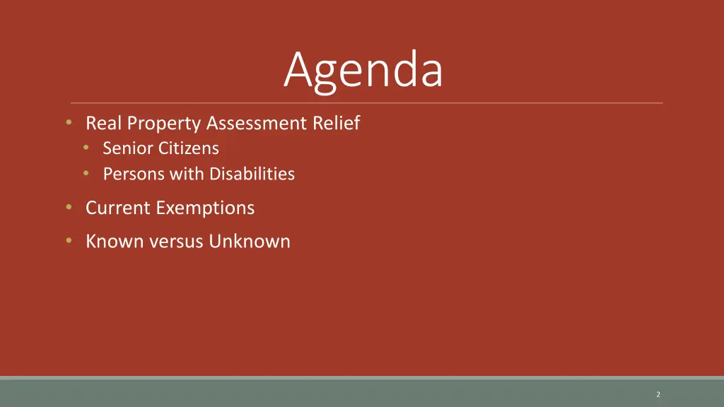 agenda