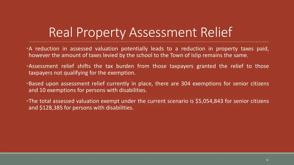 real property assessment relief 1