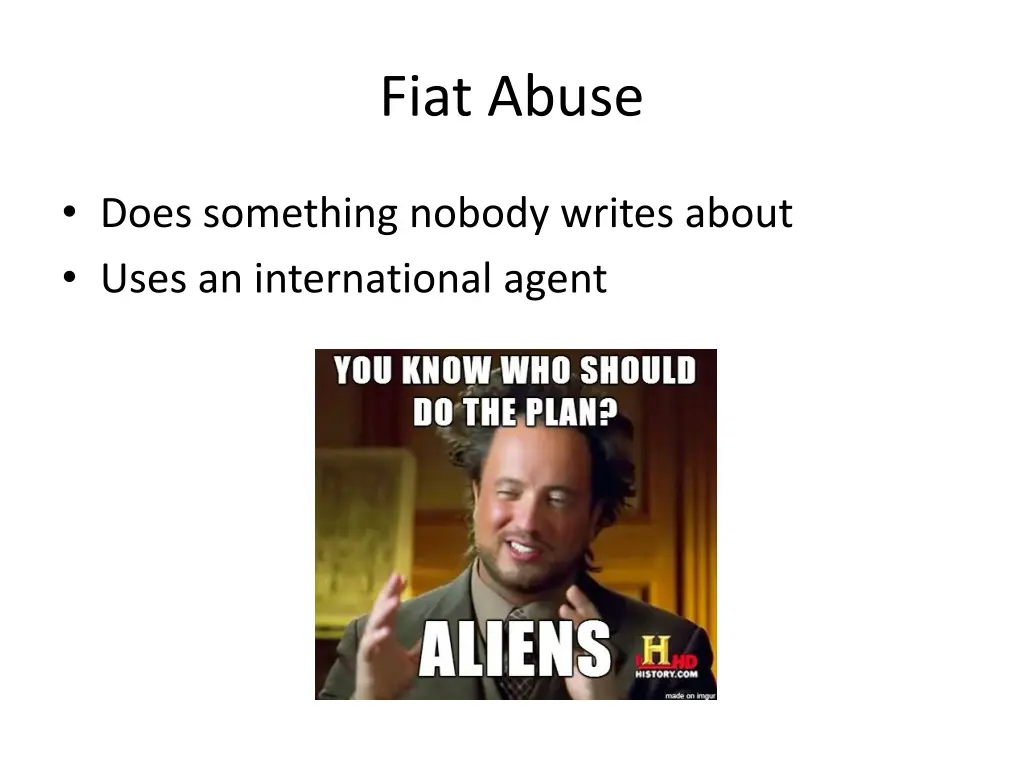 fiat abuse