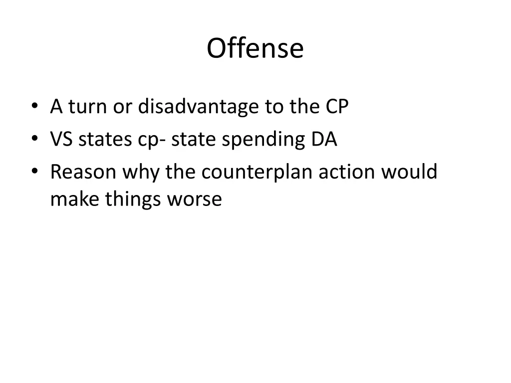 offense