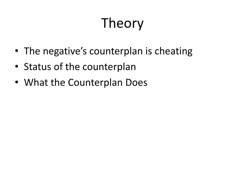 theory