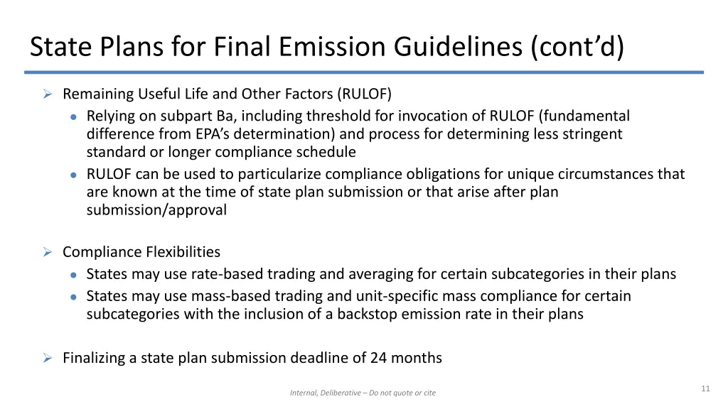 state plans for final emission guidelines cont d