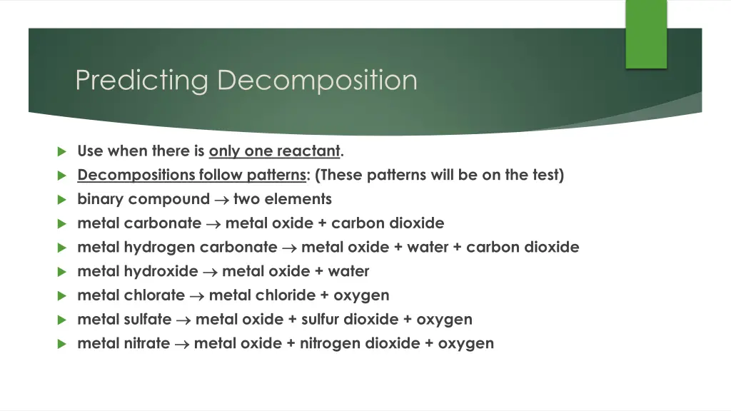 predicting decomposition