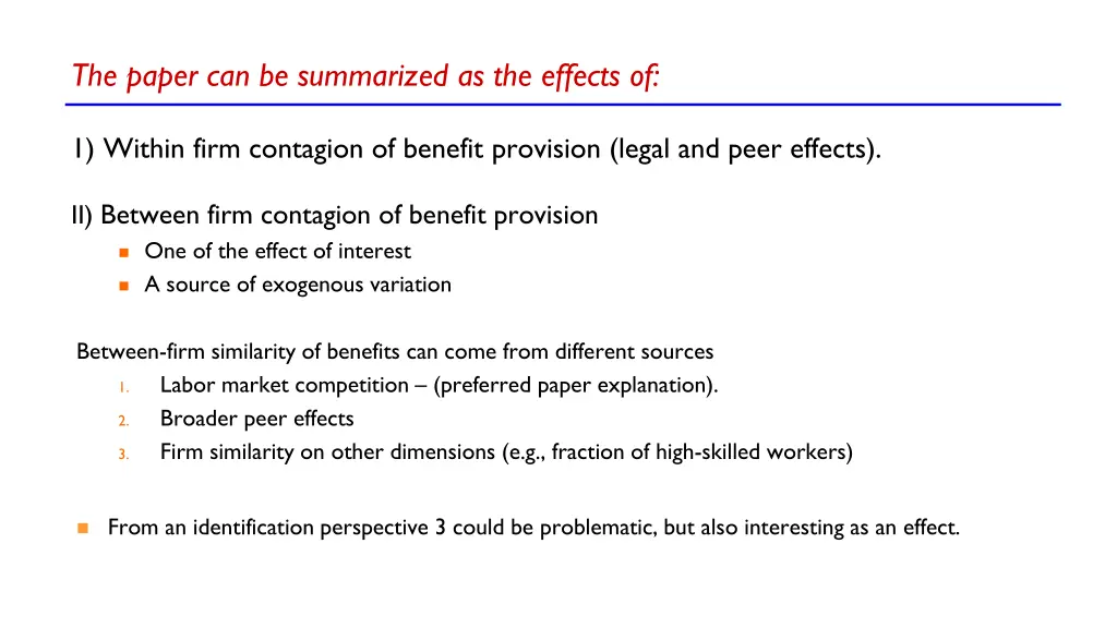 the paper can be summarized as the effects of