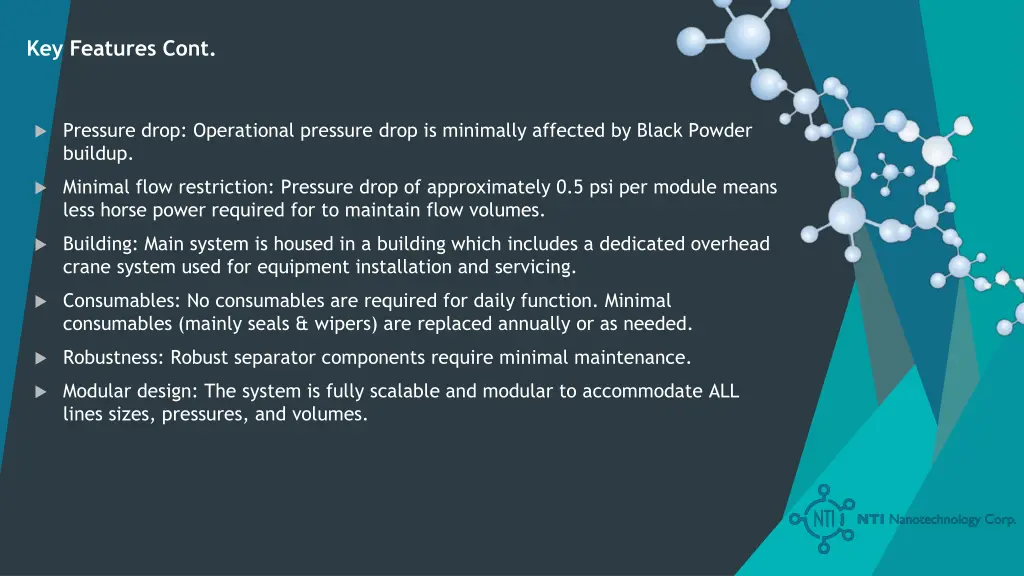 key features cont 1