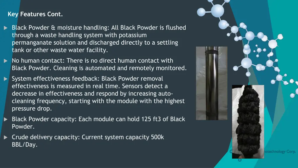 key features cont