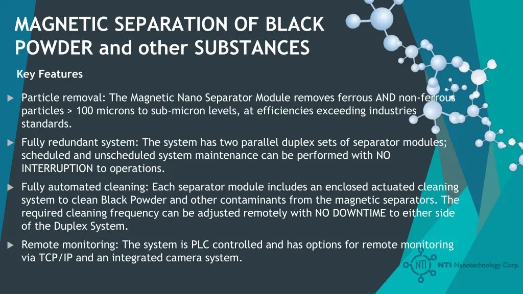 magnetic separation of black powder and other 1