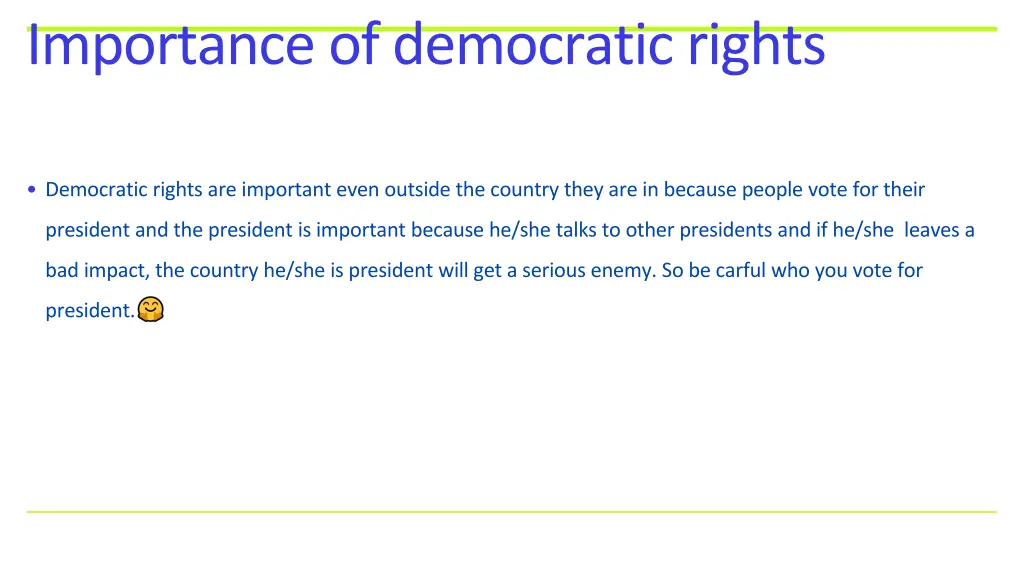 importance of democratic rights