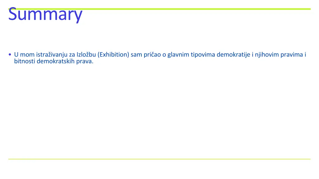 summary