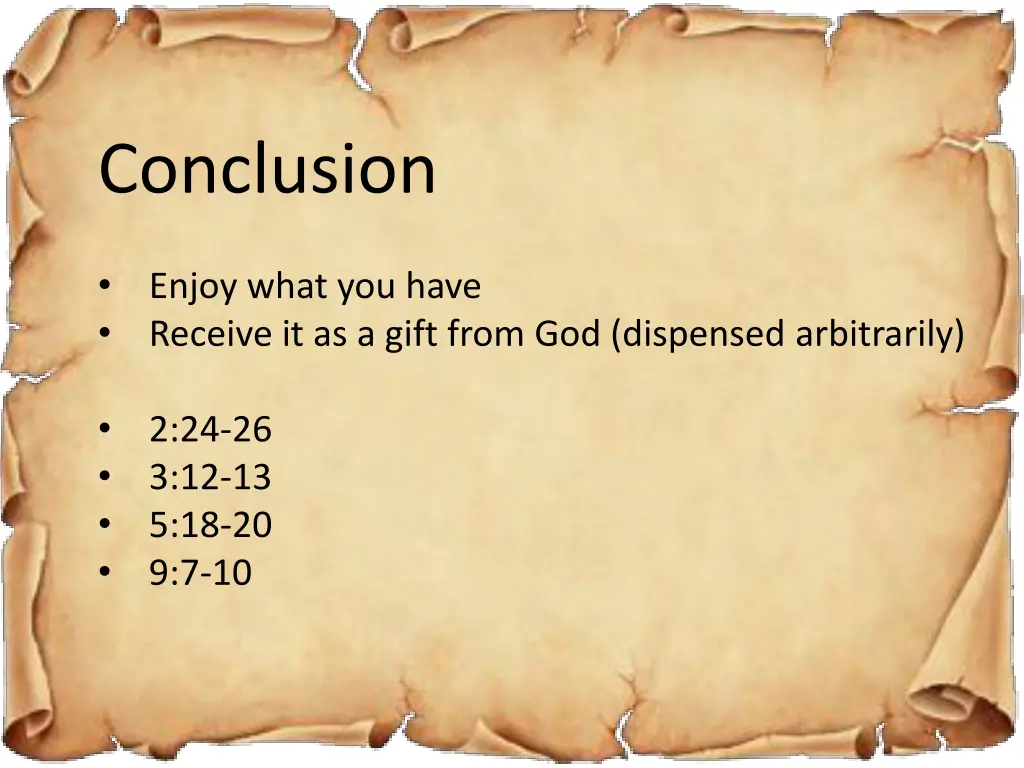 conclusion