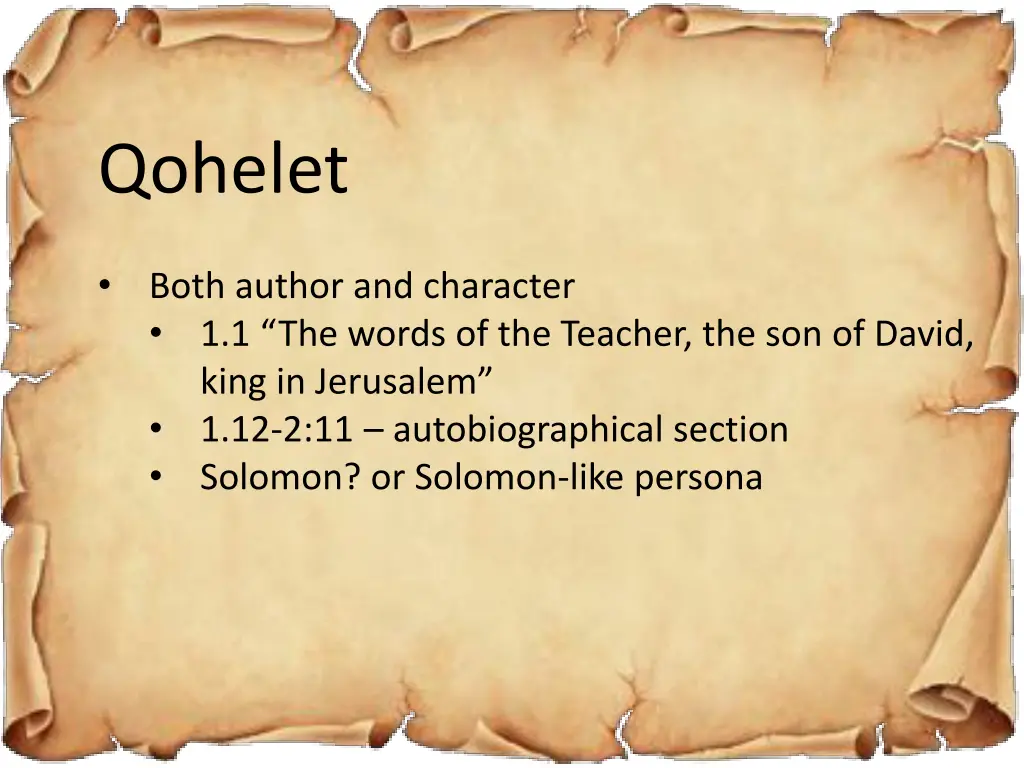 qohelet