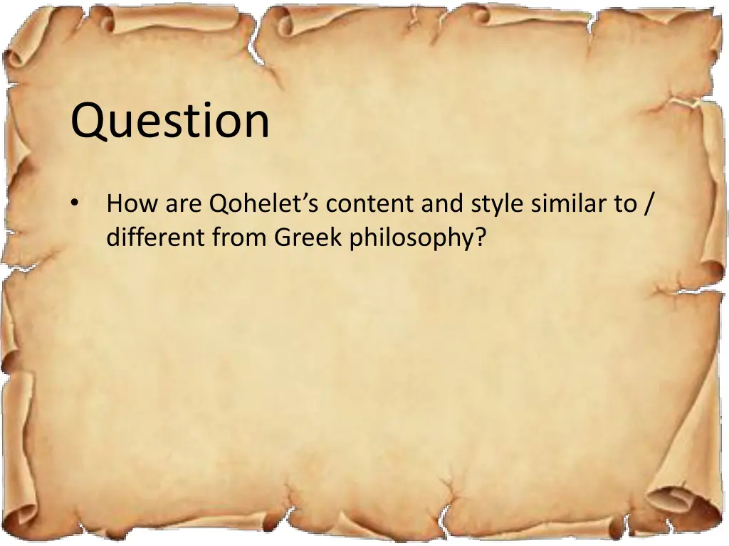 question