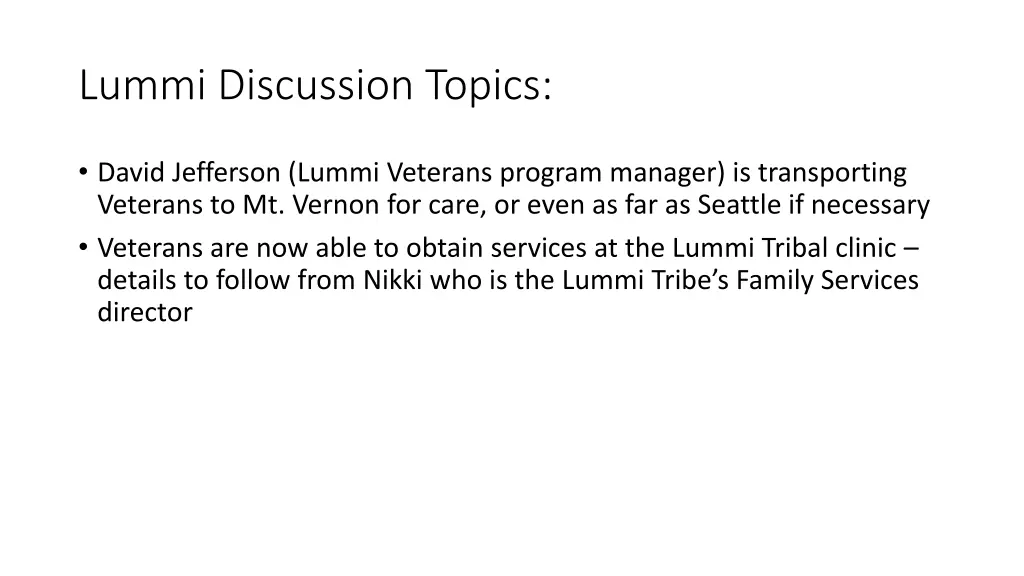 lummi discussion topics