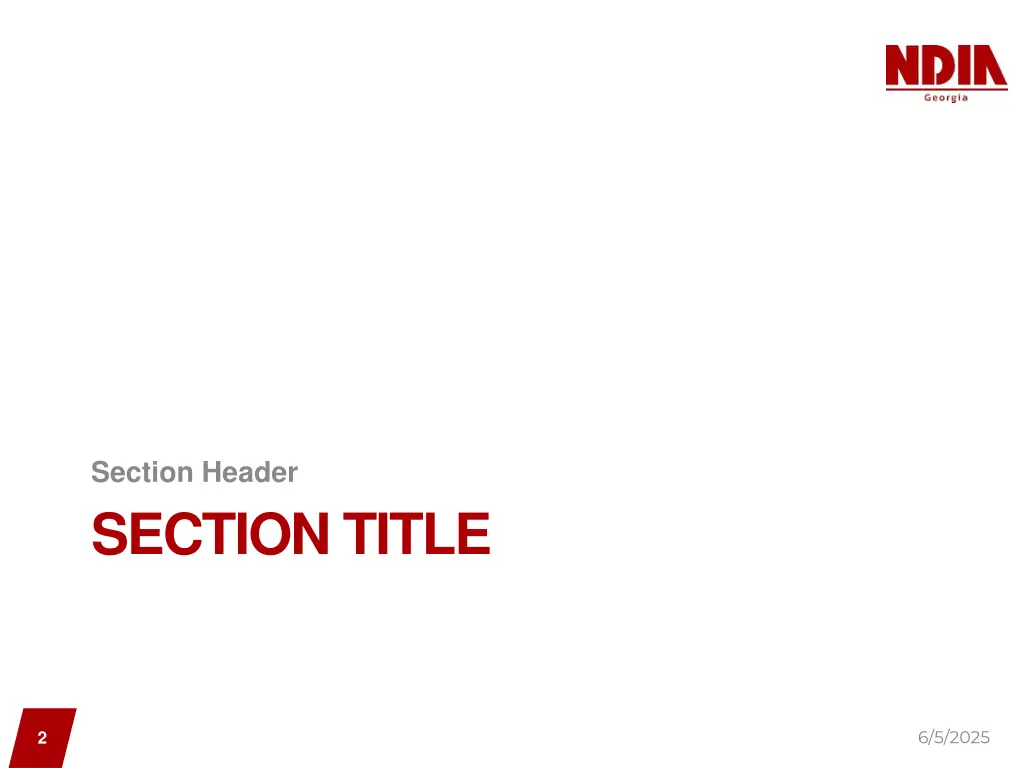 section header