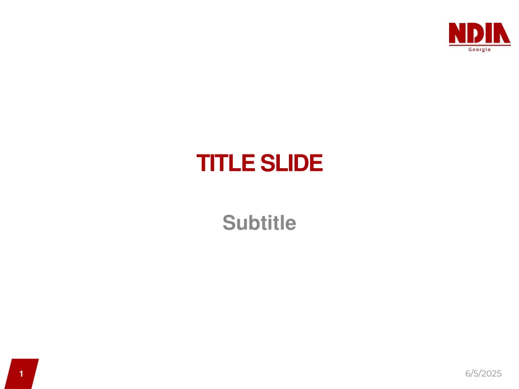 title slide