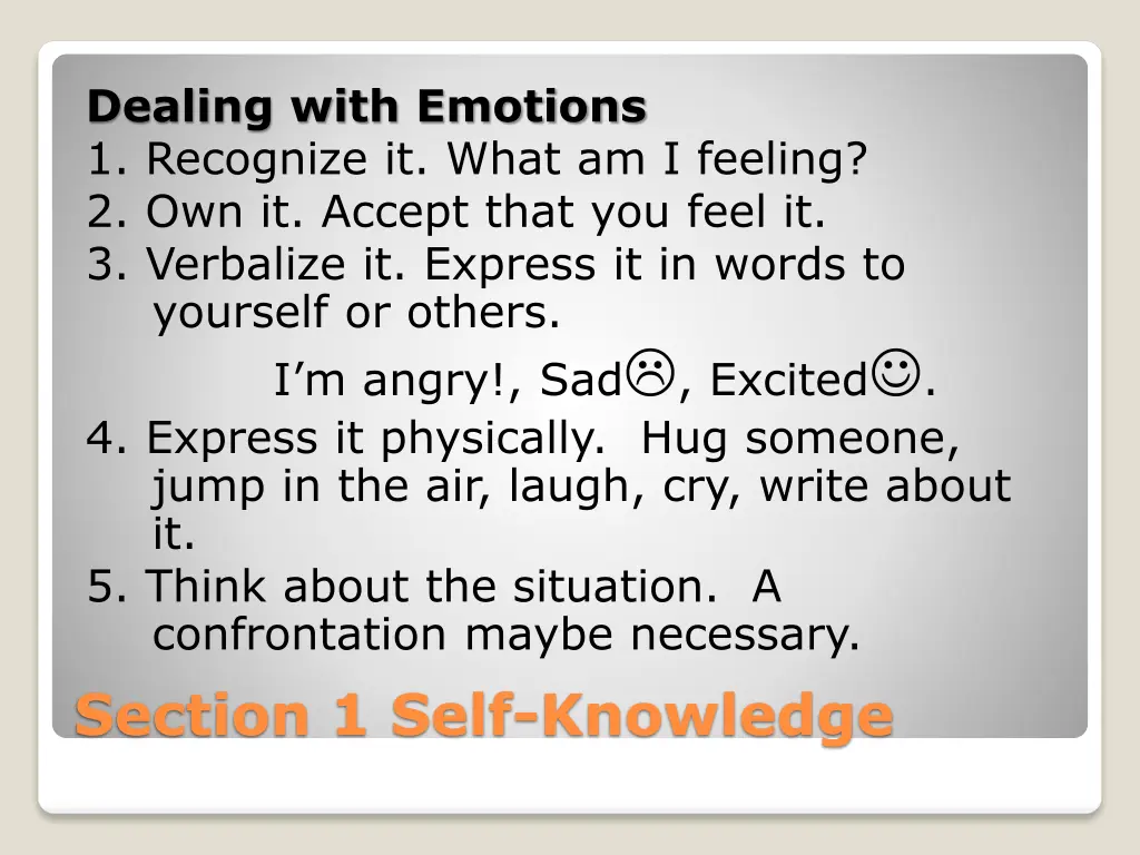 dealing with emotions 1 recognize it what