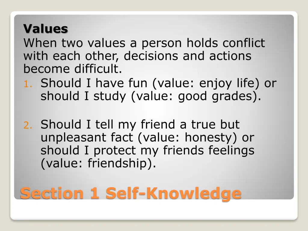 values when two values a person holds conflict