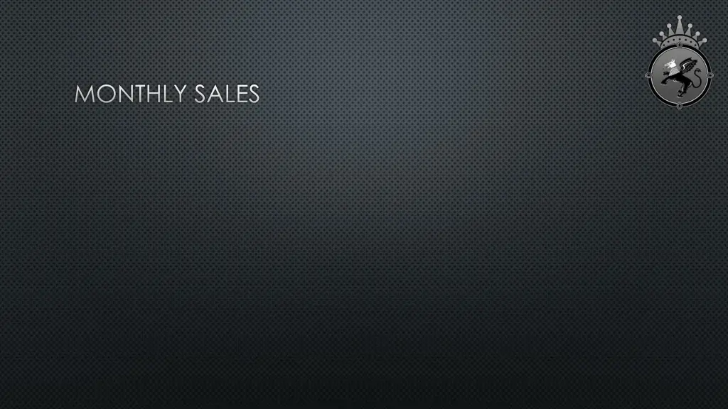 monthly sales