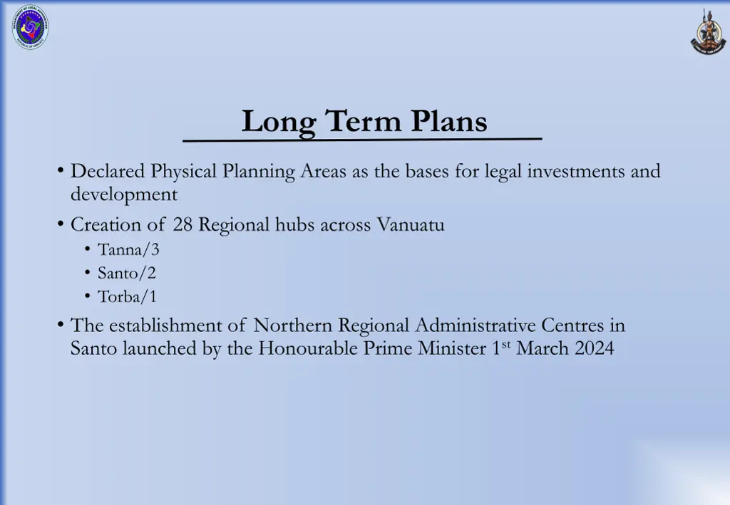 long term plans