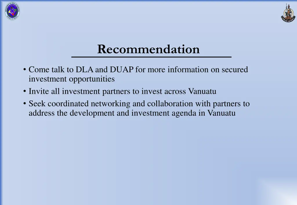 recommendation