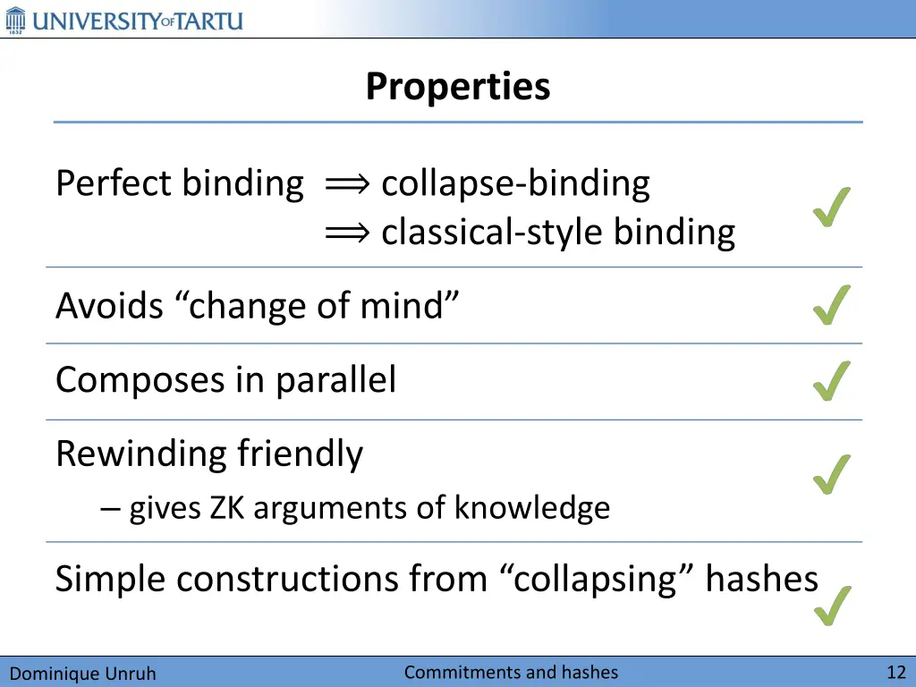 properties
